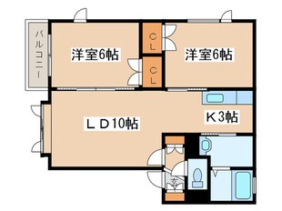 アベニュ－おちＢの物件間取画像